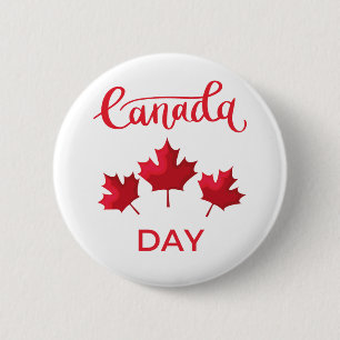 Canada Day 6 Cm Round Badge