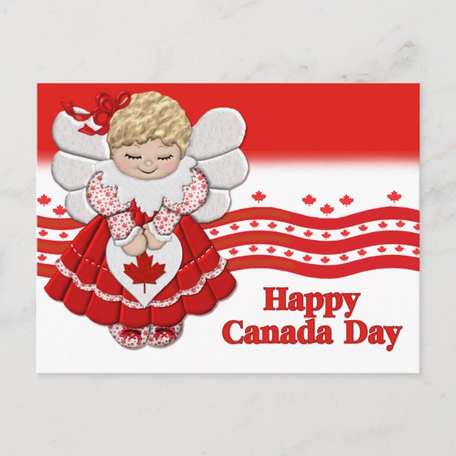 Canada Day Angel postcard (Front)