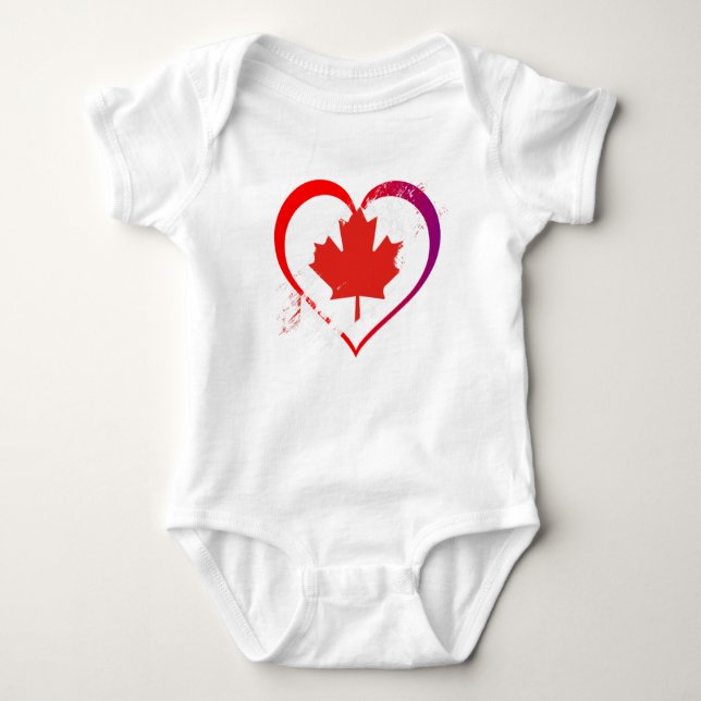 Canada Day Baby Bodysuit (Front)