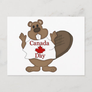 Canada Day Beaver Tees and Gifts Postcard