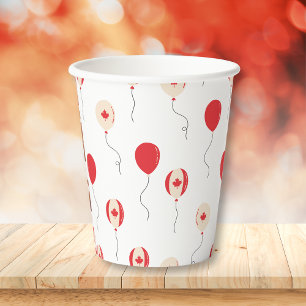Canada Day Canadian Balloons Paper Cups