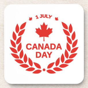 Canada Day Celebration – Canadian July 1st Party Coaster