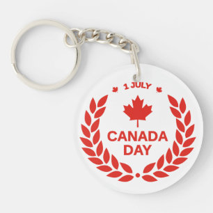 Canada Day Celebration – Canadian July 1st Party Key Ring