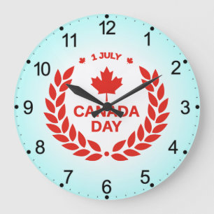 Canada Day Celebration – Canadian July 1st Party Large Clock