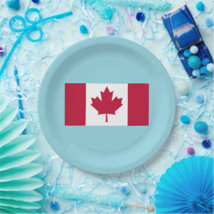 Canada Day Celebration Party Plate