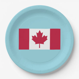 Canada Day Celebration Party Plate