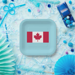 Canada Day Celebration Party Plate