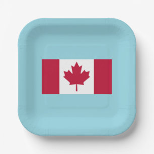 Canada Day Celebration Party Plate