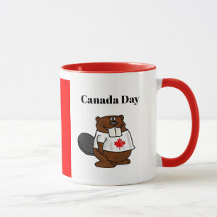 Canada Day Cute Beaver Mug
