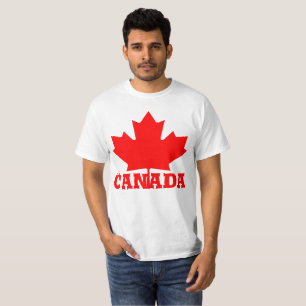 Canada Day cute fun custom red maple Canadian  T-Shirt