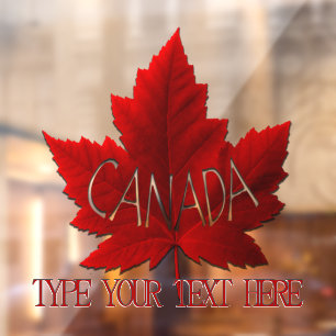 Canada Day Decal Canada Maple Leaf Window Cling