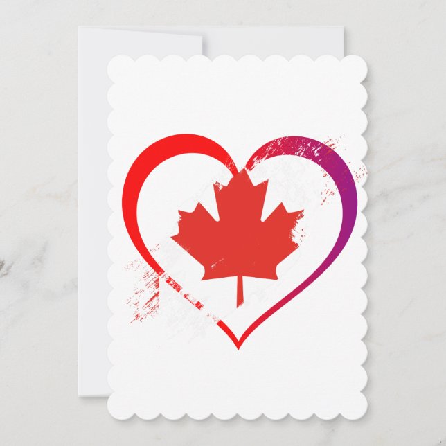 Canada Day Flat Greeting Card (Front)