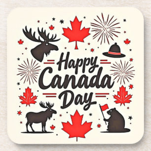 Canada Day Fun Vibes Coaster