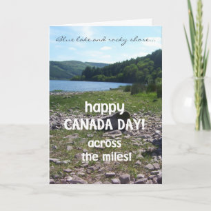Canada Day Greeting Card, Across the Miles Card