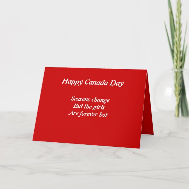 Canada day holiday card (Front)