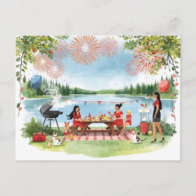 Canada Day Holiday Postcard (Front)
