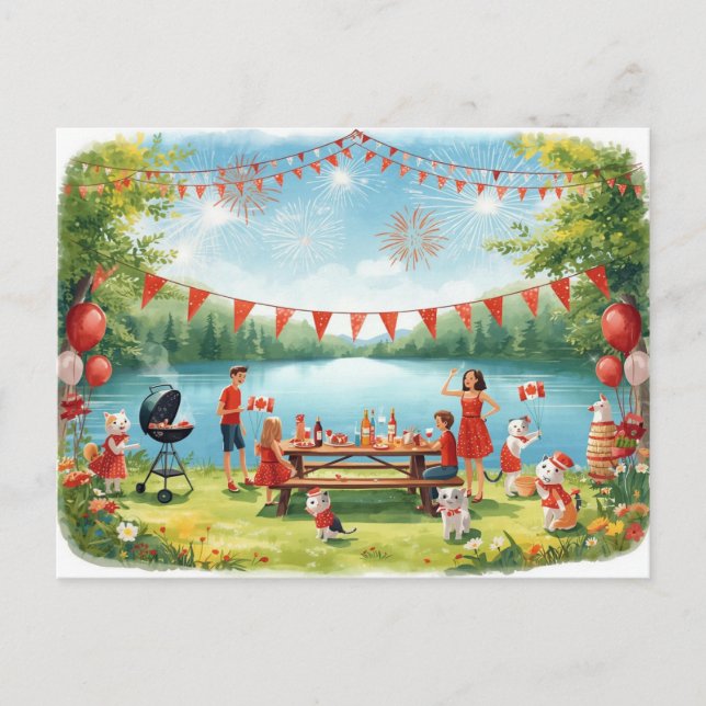 Canada Day Holiday Postcard (Front)
