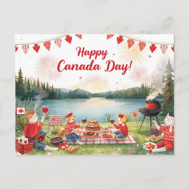 Canada Day Holiday Postcard (Front)