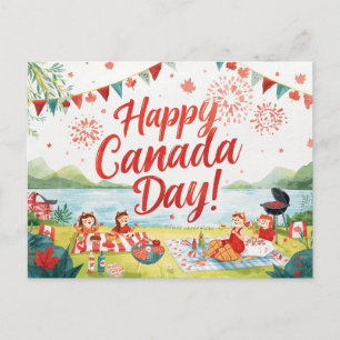 Canada Day Holiday Postcard