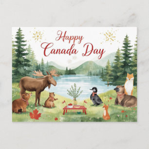 Canada Day Holiday Postcard
