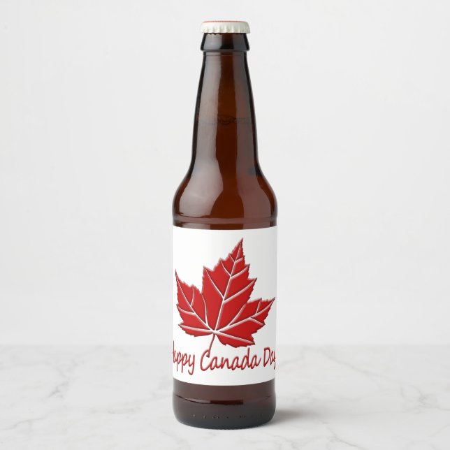 Canada Day Labels Custom Canada Liquor Bottle (Front)