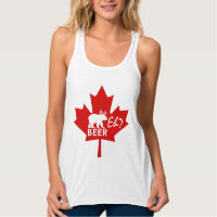 Canada Day Maple leaf Beer Eh? tank top