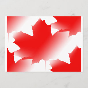 Canada Day - Maple Leaf Invitation