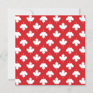 Canada Day Maple Leaf Invitation