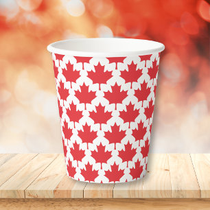 Canada Day Maple Leaf Paper Cups