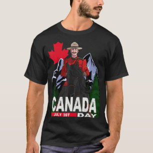 Canada Day Mountie Mable Leaf Canadian Country Ca T-Shirt