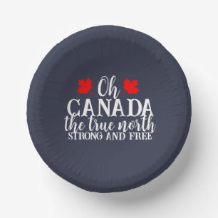 Canada Day Paper Plate