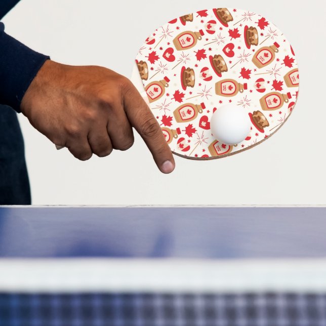 Canada Day Party Ping Pong Paddle (Insitu)