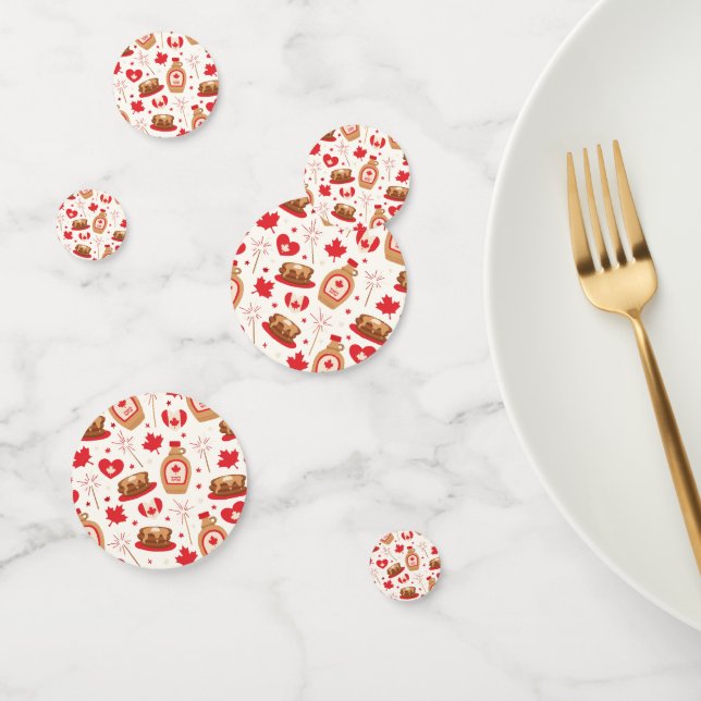 Canada Day Party Table Confetti (Group)
