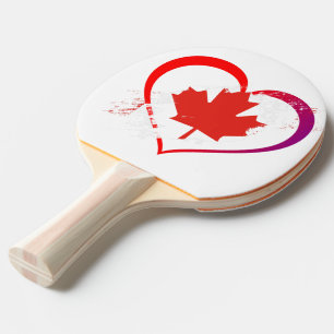 Canada Day Ping Pong Paddle
