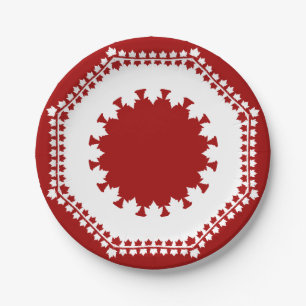 Canada Day Plates Canada Maple Leaf Paper Plates