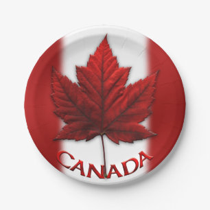 Canada Day Plates Canada Maple Leaf Paper Plates
