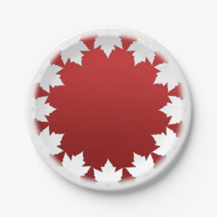 Canada Day Plates Canada Maple Leaf Paper Plates