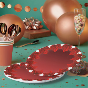 Canada Day Plates Canada Maple Leaf Paper Plates