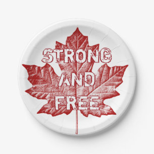Canada Day Plates Canada Maple Leaf Paper Plates