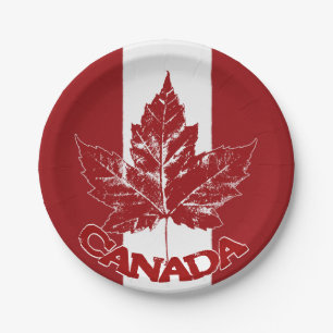 Canada Day Plates Canada Maple Leaf Paper Plates