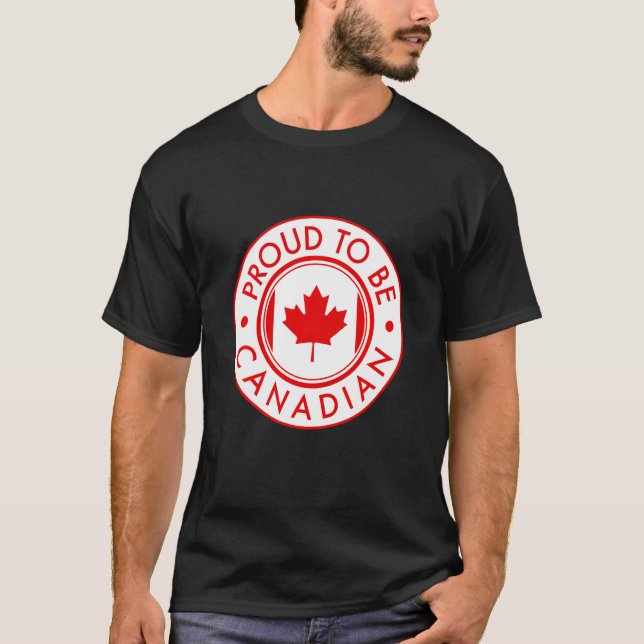 Canada Day  Proud Canadian Team Canada Flag Maple  T-Shirt (Front)