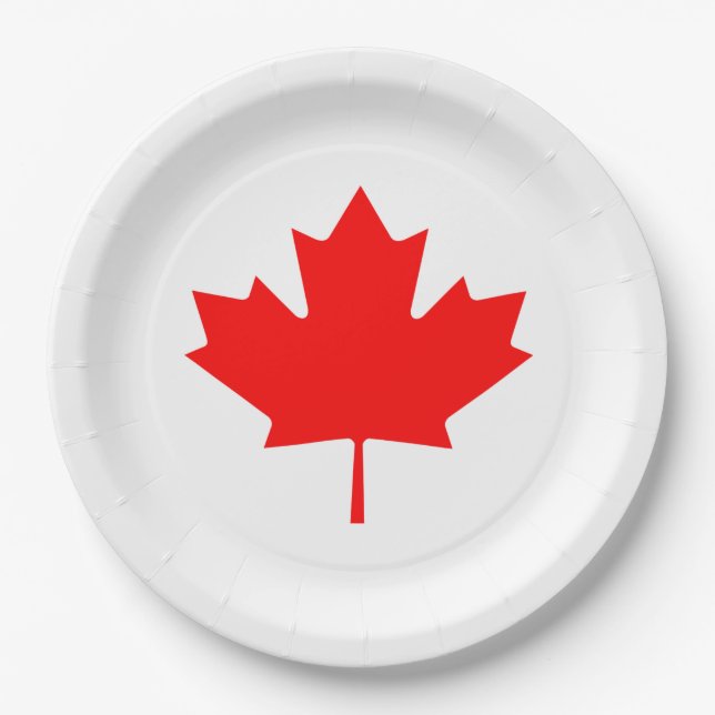 Canada Day  set of 8 paper plates (Front)