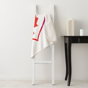 Canada Day Sherpa Blanket