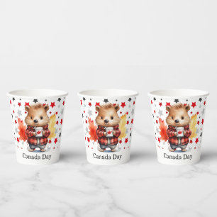 Canada Day themed Paper Cups