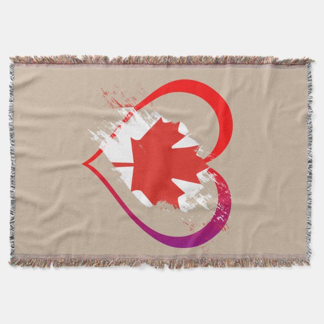 Canada Day Throw Blanket (Front)