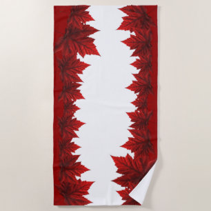 Canada Day Towel Canadian Maple Leaf Beach Towel