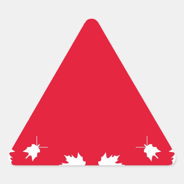 canada day triangle sticker (Front)