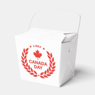 Canada Day Wreath Favour Box