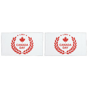 Canada Day Wreath Pillowcases