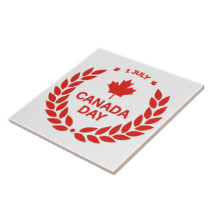 Canada Day Wreath Tile